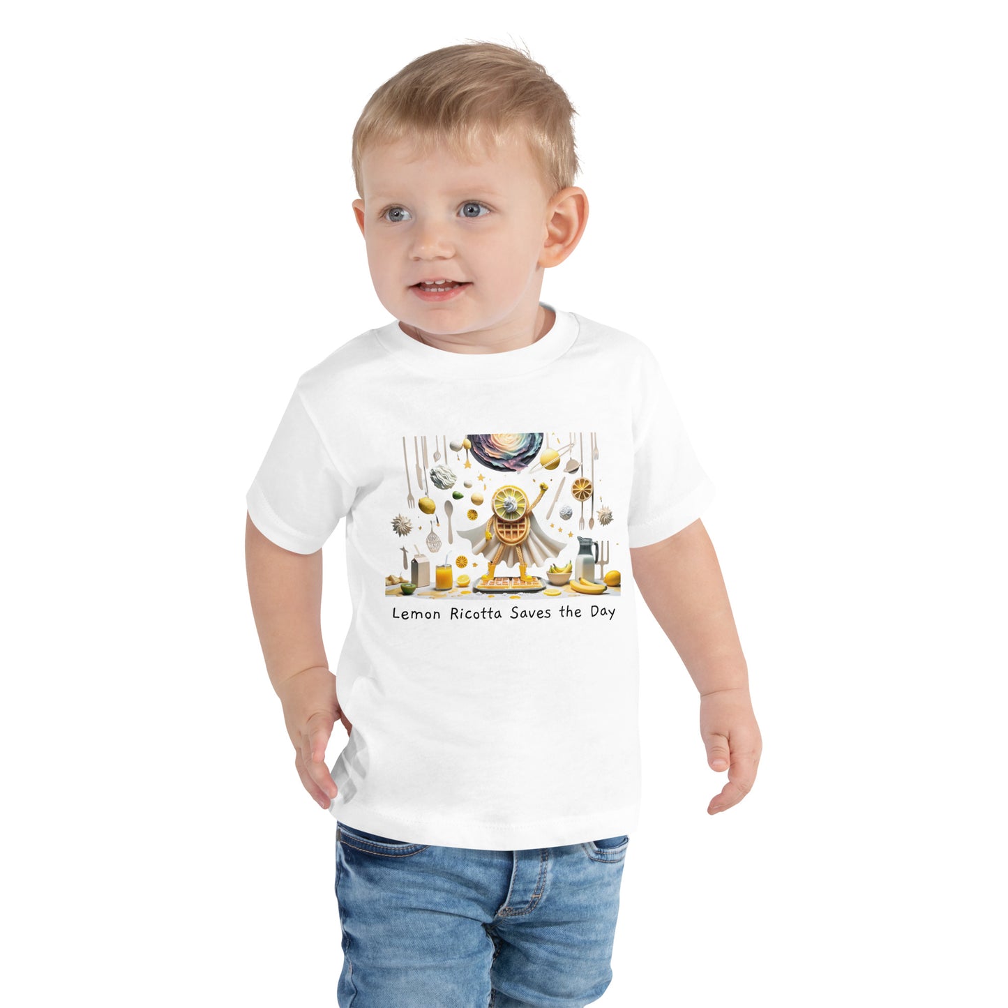 Lemon Ricotta Waffle Toddler Short Sleeve Tee